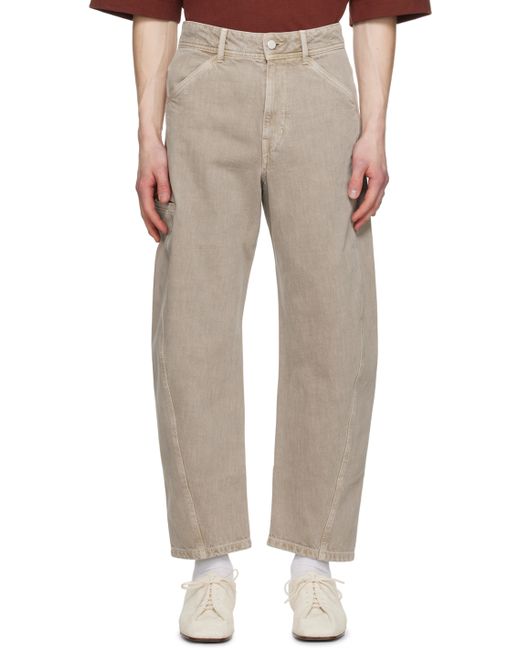 Lemaire Taupe Twisted Jeans