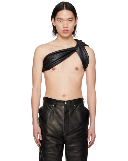 Rick Owens DBL Banded Leather Tank top