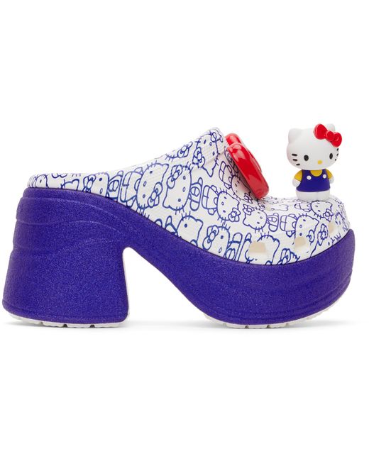Crocs Blue Hello Kitty Siren Heels
