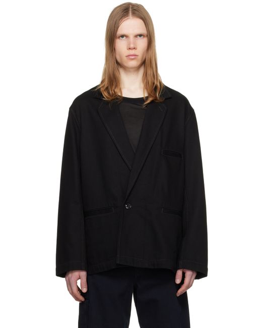 Lemaire Double-Breasted Denim Blazer