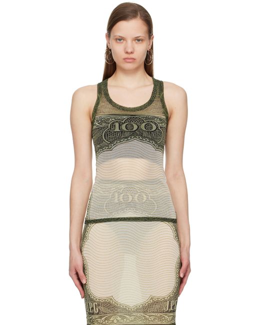 Jean Paul Gaultier Off-White The Cartouche Tank Top