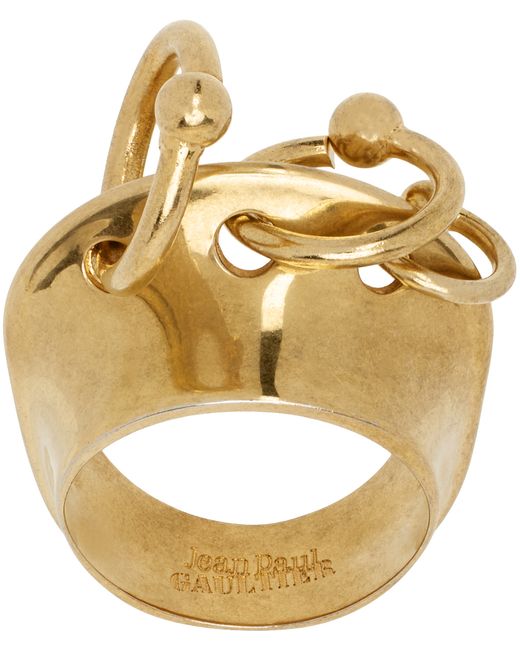 Jean Paul Gaultier Gold Multiple Loops Ring