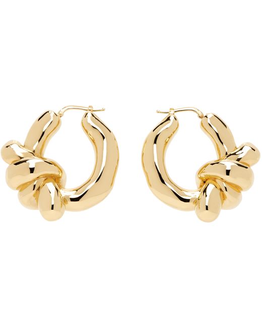 Jil Sander Gold Twist Earrings