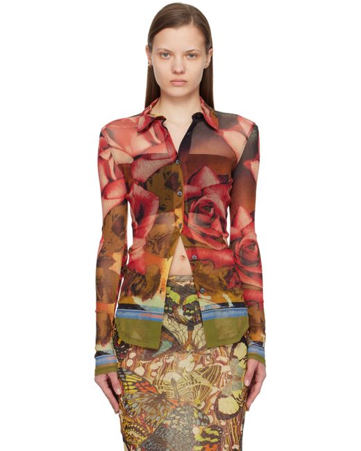 Jean Paul Gaultier Red Roses Shirt