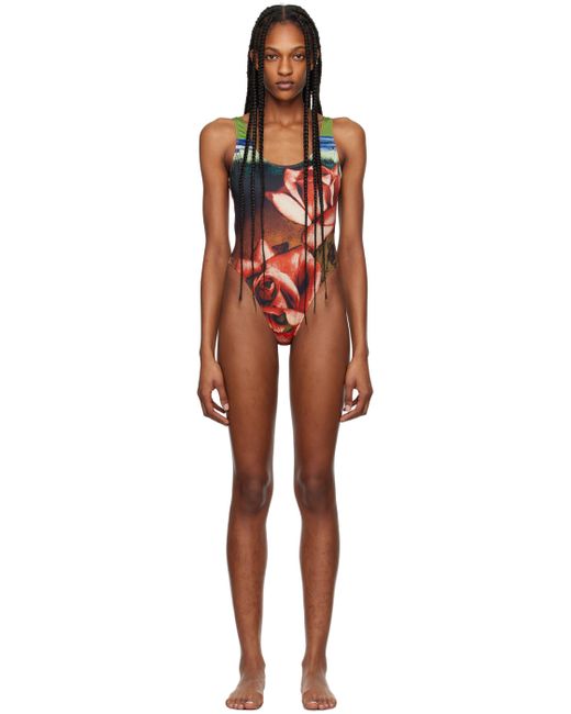 Jean Paul Gaultier Red The Roses Swimsuit
