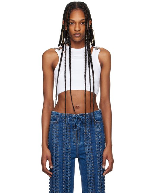 Jean Paul Gaultier The Strapped Crop Tank Top