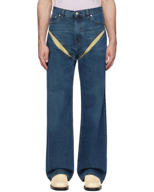 Y / Project Blue Cut Out Jeans