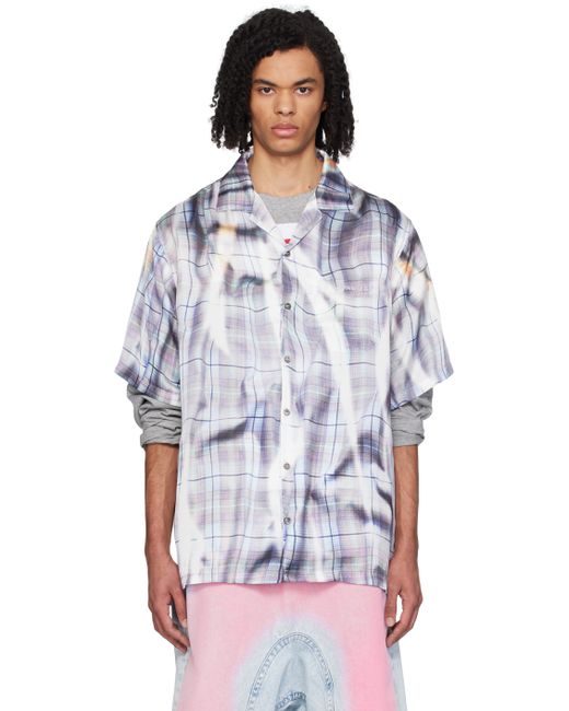 Y / Project Gray Purple Check Shirt