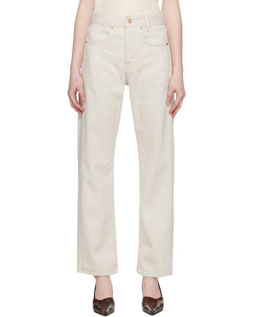 Bite Off-White Curved Jeans