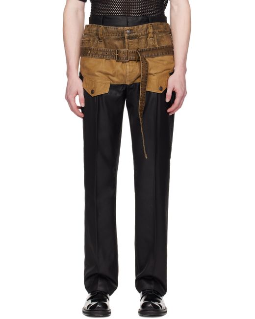 Acne Studios Tan Belted Trousers