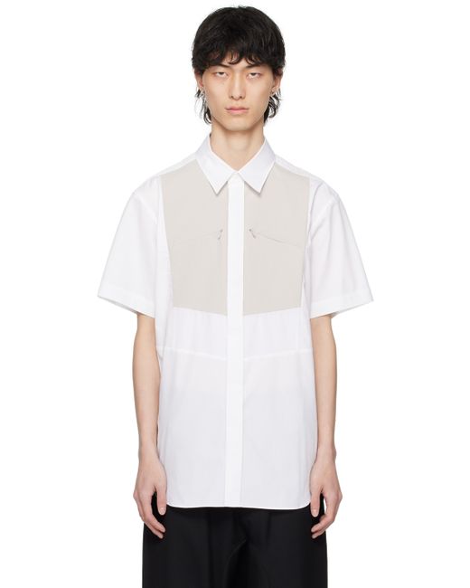 Fumito Ganryu White Kinetic Bosom Shirt