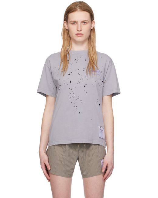 Satisfy Gray Ventilated T-Shirt