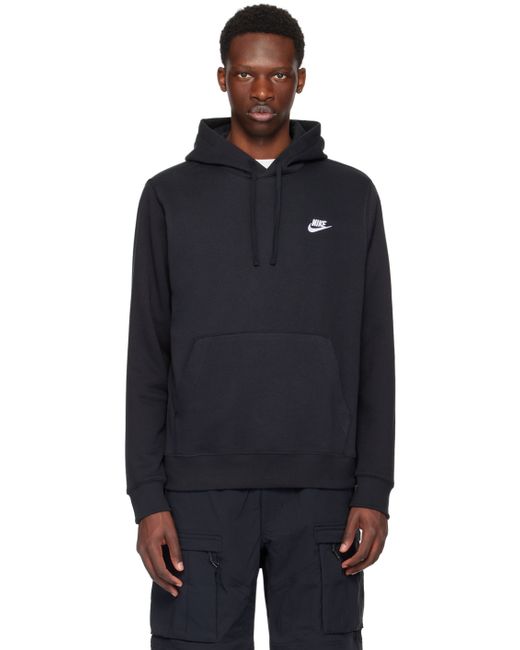 Nike Black Embroidered Hoodie