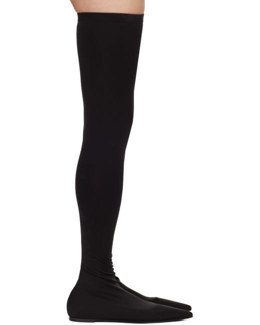 Dolce & Gabbana Stretch Jersey Thigh-High Boots