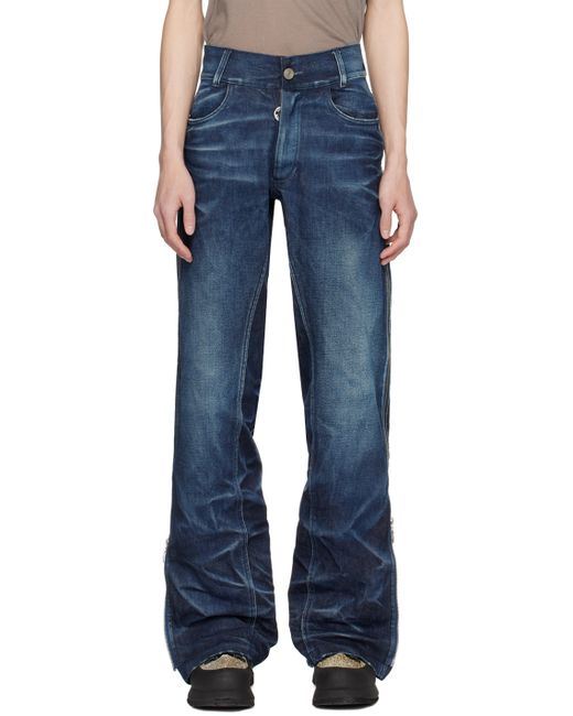 Charlie Constantinou Indigo Simplified Zip Jeans
