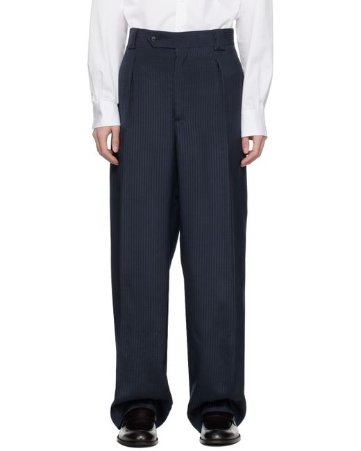 Giorgio Armani Navy Stripe Trousers