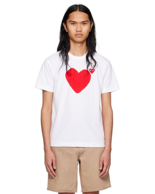 Comme Des Garçons Play Double Heart T-Shirt
