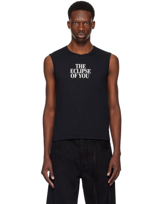 Ann Demeulemeester Black Eclipse Of You Tank Top