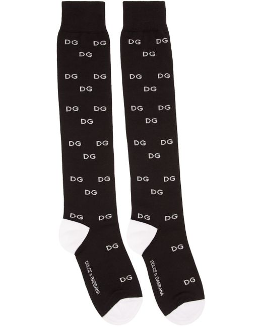 Dolce & Gabbana Jacquard Logo Socks