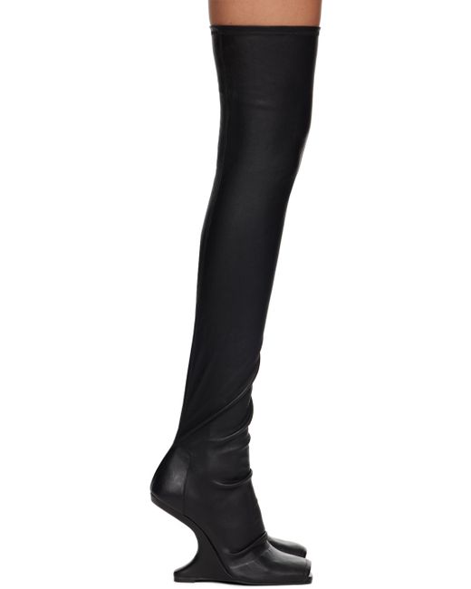 Rick Owens Lilies Cantilever 11 Thigh High Boots