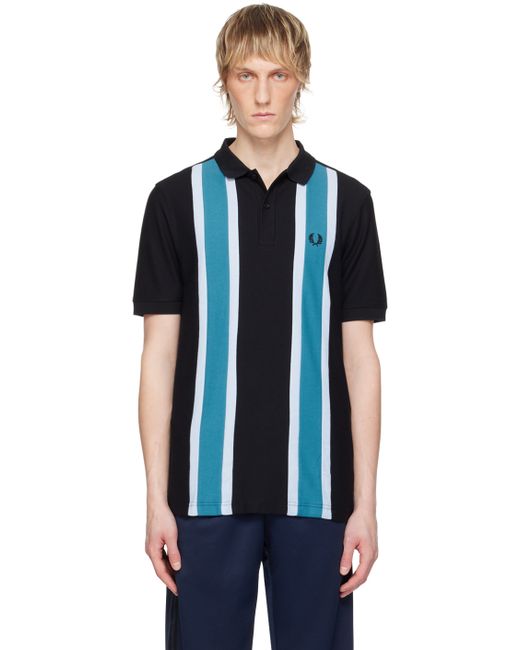 Fred Perry Black Striped Polo