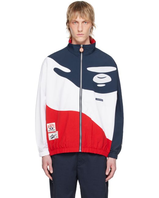 AAPE by A Bathing Ape Navy White Lightweight Jacket