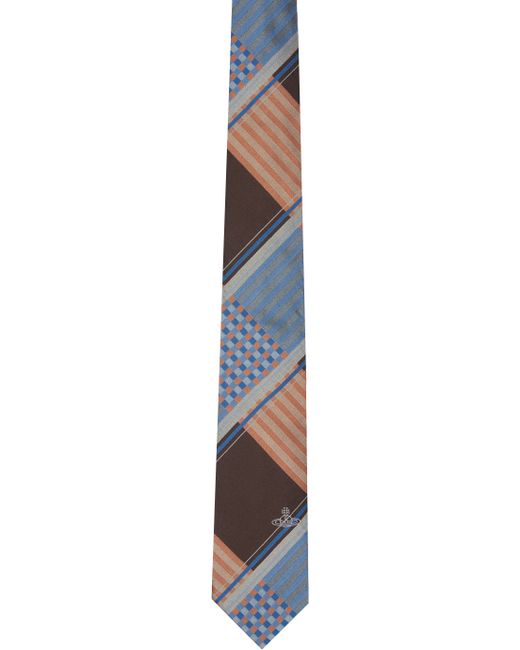 Vivienne Westwood Blue Combat Tartan Tie