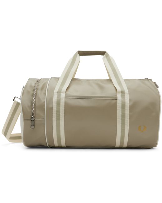 Fred Perry Taupe Classic Barrel Bag
