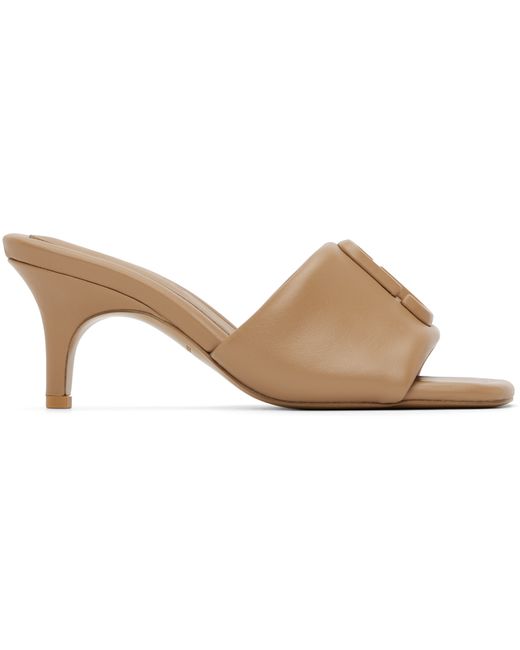 Marc Jacobs Beige The Leather J Marc Heeled Sandals