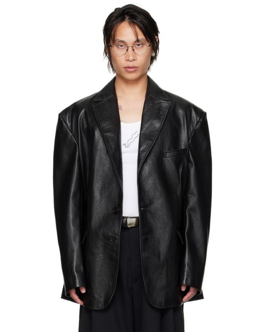 Lu'U Dan CLOT Edition Oversized Tailored Faux-Leather Blazer