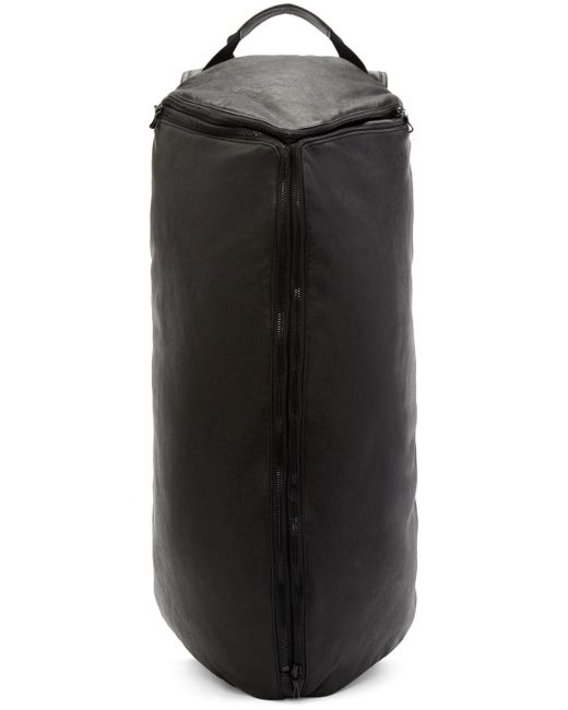 Julius Black Leather Asymmetric Backpack