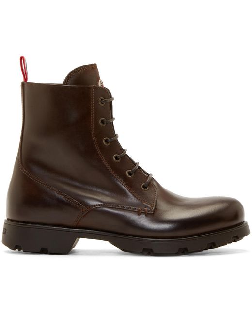 Moncler Classic Lace-Up Boots