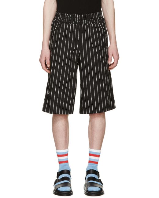 Opening Ceremony Black Pinstriped Boxing Shorts