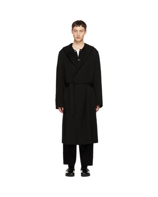 Yohji Yamamoto Gabardine Hooded Coat
