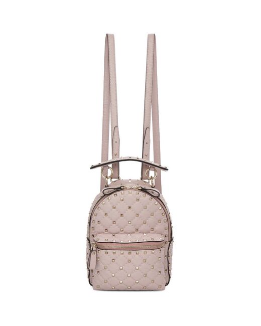 Valentino Garavani Paper Leather Mini Quilted Backpack