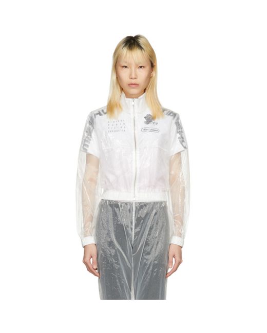 Misbhv Cropped See-Through Track Jacket