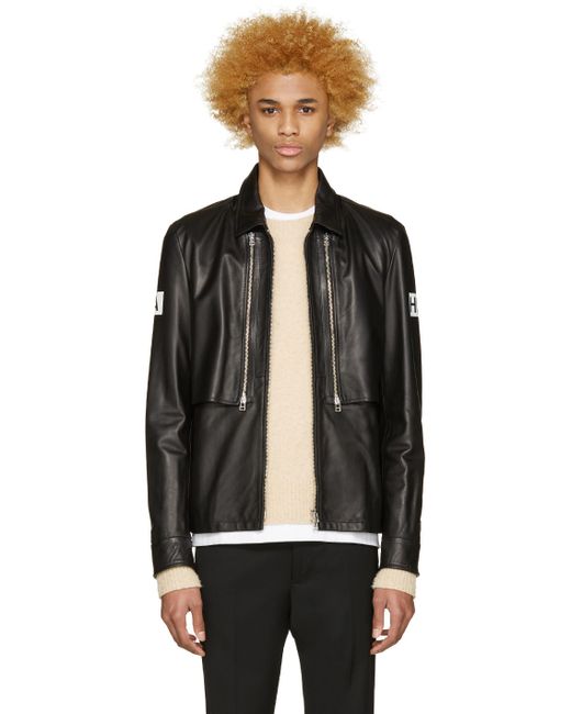 Hood By Air Leather Double Zip Shirt