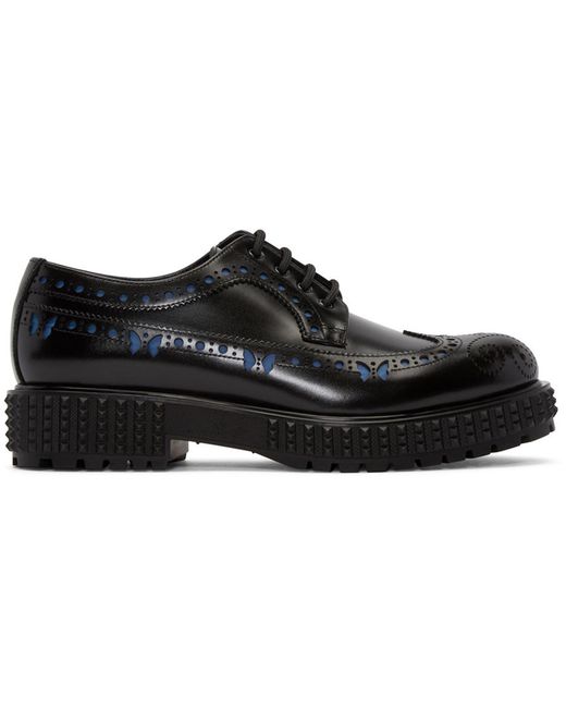 Valentino Black Butterfly Brogues