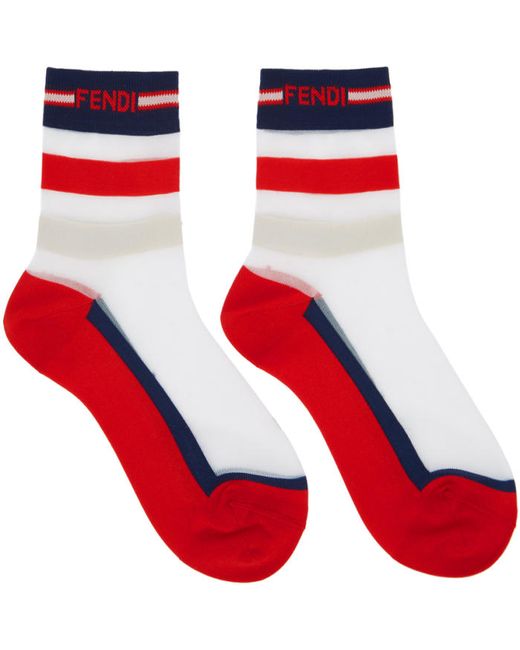 Fendi Sporty Logo Socks