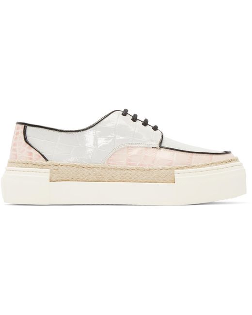 Msgm and Croc-Embossed Sneakers