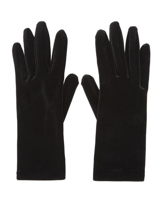 Balenciaga Velour Panama Short Gloves