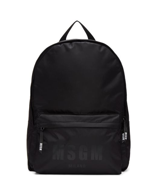 Msgm Nylon Logo Backpack
