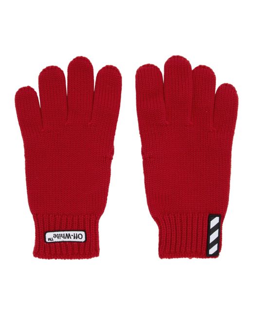 Off-White Patch Gloves