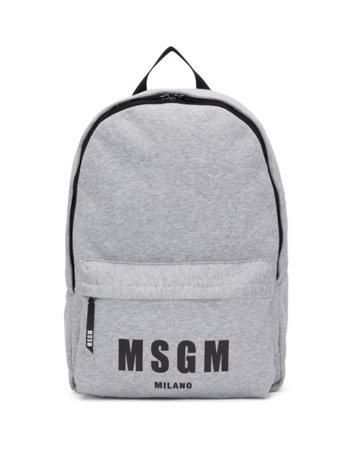 Msgm Logo Jersey Backpack