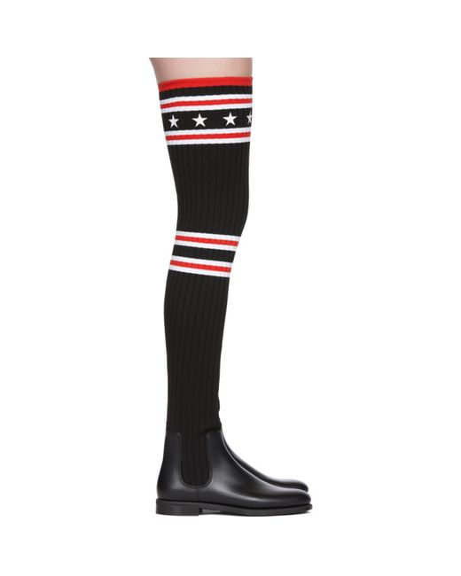 Givenchy Over-the-Knee Sock Rain Boots