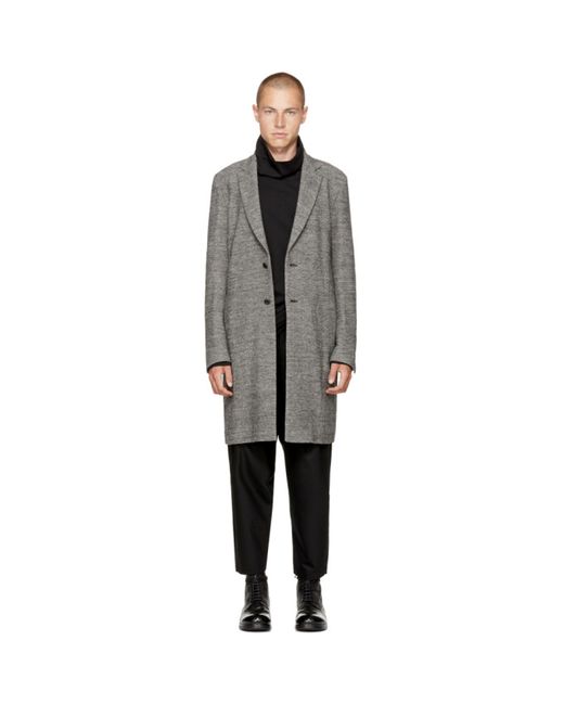 Attachment Long Tweed Coat