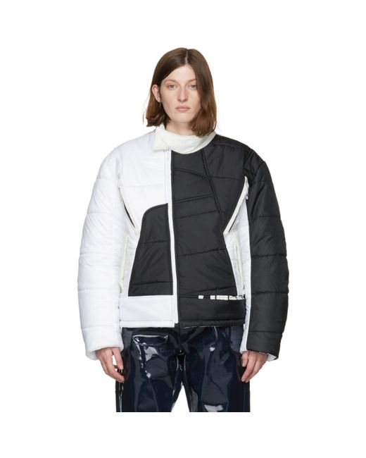 GmBH Black and White Hans Recycled Puffer Jacket