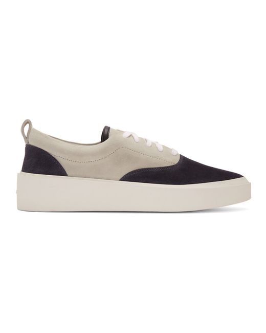 Fear Of God Black and Grey Suede Sneakers