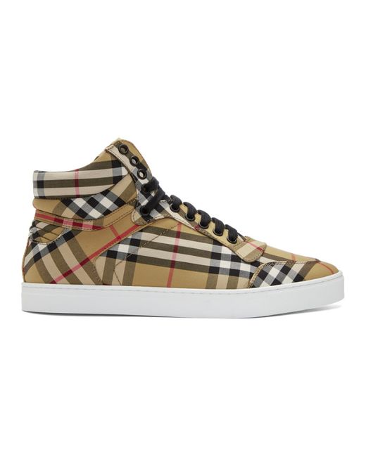 Burberry and Reeth High-Top Sneakers