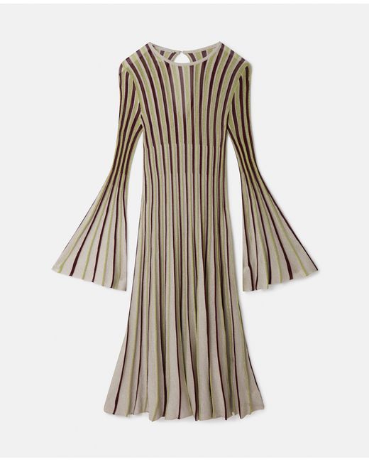 Stella McCartney Lurex Rib Knit Midi Dress